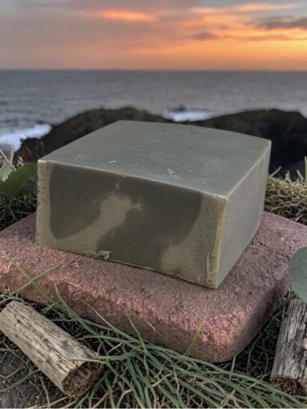 Orchid & Vine Donkey Milk Soap Sea Stone Falls Charcoal Blend 1 Bar